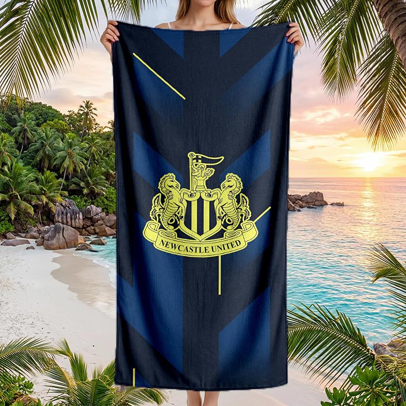 Asciugamano da Spiaggia Newcastle United Morbido Microfibra Asciugamano Estivo Asciugatura Rapida Assorbente per Spiaggia Piscina Viaggio