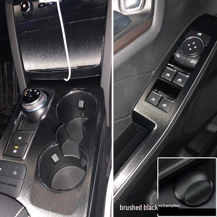 Carbon Fiber Door & Console Sticker for 20 Ford Escape Models
