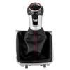 5 6 Speed PU Leather Gear Shift Knob For VW Golf 7 A7 MK7 GTI GTD  Level Shift Car 2013-2018