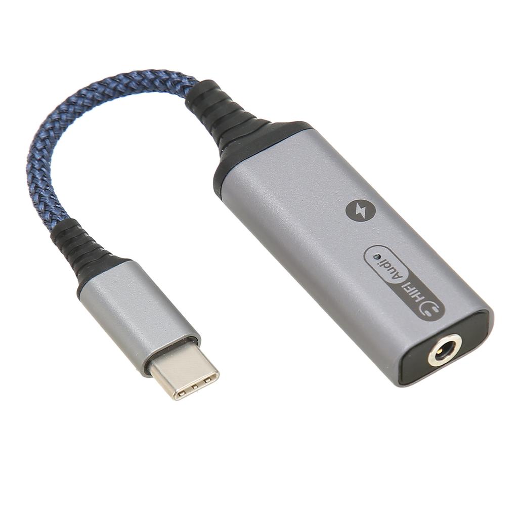USB C auf 3,5 mm Kopfhörer- und Ladegerät-Adapter 2 in 1 Typ C auf Aux Audio-Buchse und PD 60 W schnell