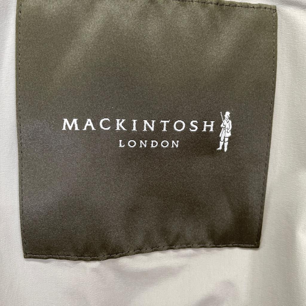 MACKINTOSH 2018 Пальто-соутиен из серого эластичного нейлона Dunford Short 42 хакиБ/у