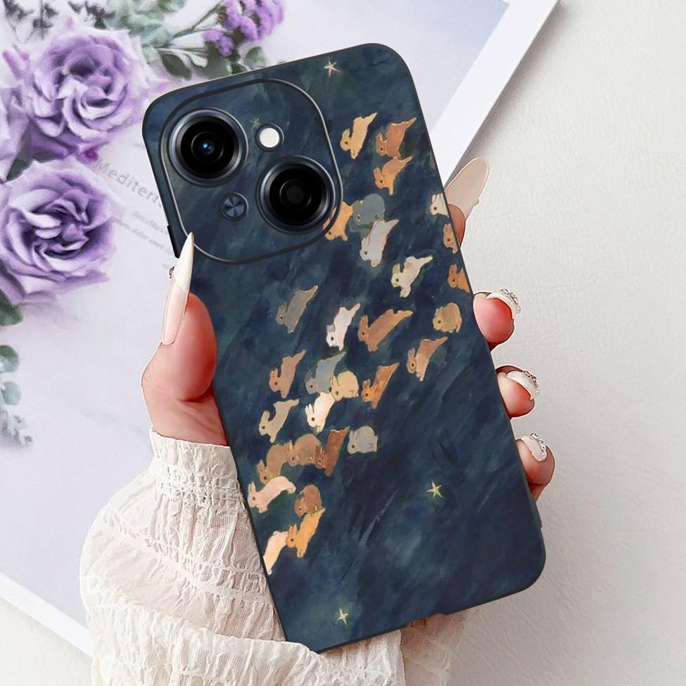 6.67'' For Tecno Spark Go 1 Case Pop 9 Cover Cute Cat Cartoon Fashion Butterfly Boy Girl Back Cover For Tecno Pop 9 Phone Case