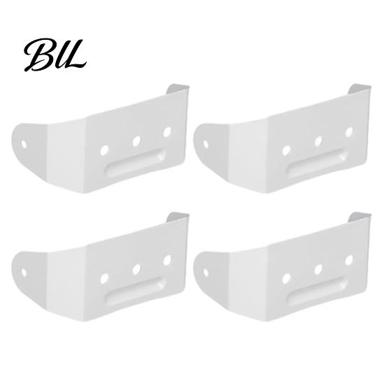 Corrosion Resistant Downspout Clip 4/8Pcs Aluminum Alloy Bracket Powder Coated Wall Mount Rain Gutter Installation Accessories Straps 2 x 3 Inch Pipe 4pcs