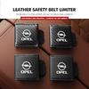 Car Seat Belt Square Limiter Suede Cushion Pad Fixed Clip For Opel Astra H G J Insignia Corsa Zafira Meriva Mokka