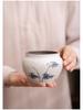 Hand-painted Ash Glaze Jianshui Ceramic Tea Wash Bowl (Kung Fu Tea Set)