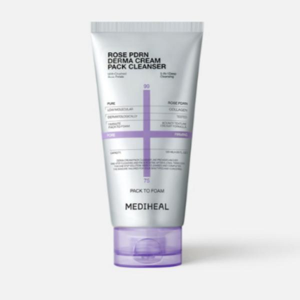 MEDIHEAL Derma Cream Pack Cleanser Rosé PDRN Pore Elasticity Deep Cleansing 120ml