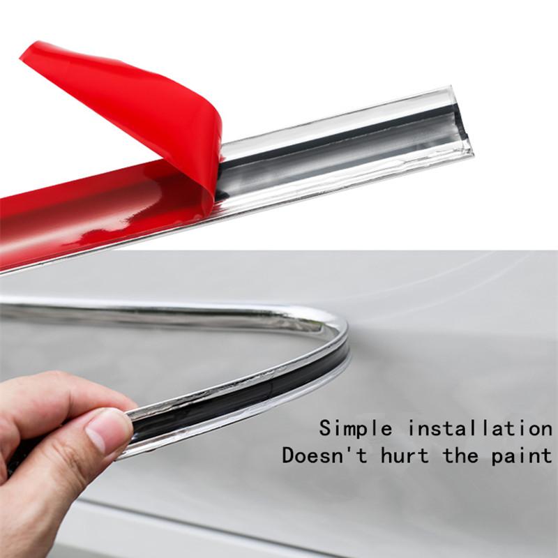 1M Car Door Side Anti-scratch Edge Guard Protection Sticker for Body & Bumper Side Trims Edging Strip Decorative