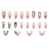 3D Starry Sky Gradient Detachable Manicure Nails - 24 Pieces