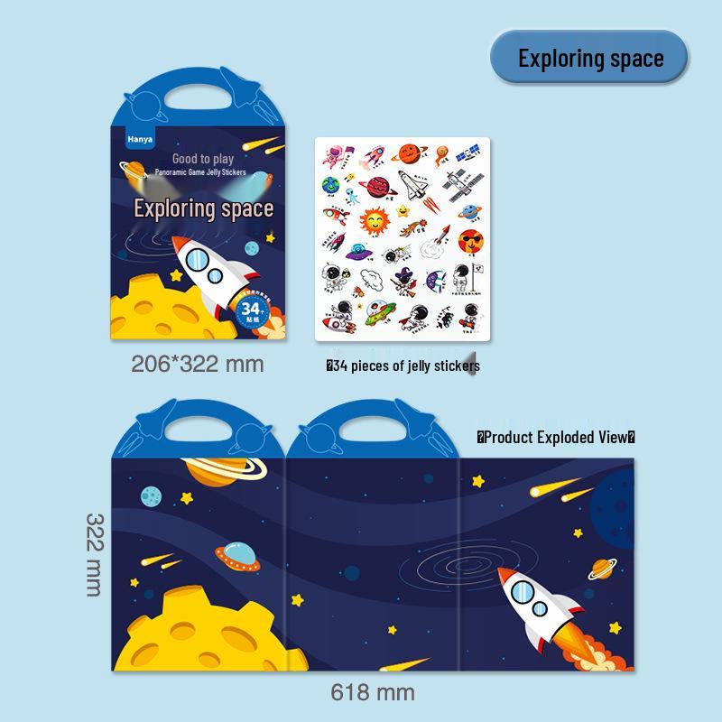 

Children s Quiet Sticker Book: Handheld Early Education DIY Brain Power Toy