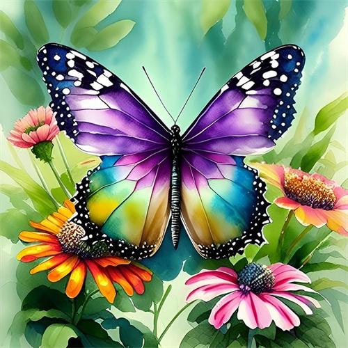 Diy Diamond Painting Mosaic Butterfly Full Square/Round Embroidery Cross Stitch Animal Daisy Crystal Home Decor