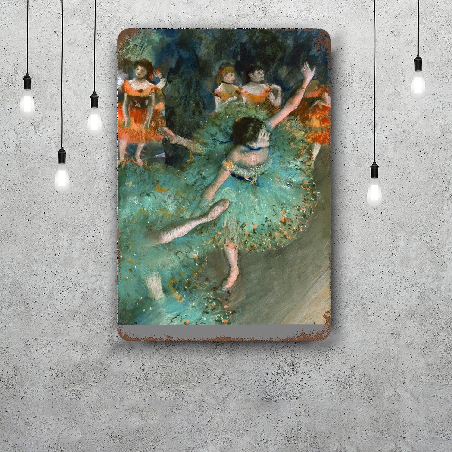 

Edgar Degas Decor Vintage Metal Signs Tin Signs Captain Poster Decor for Bar Pub Club Man Cave Wall Decoration 20x30cm（7.8x11.8inch）