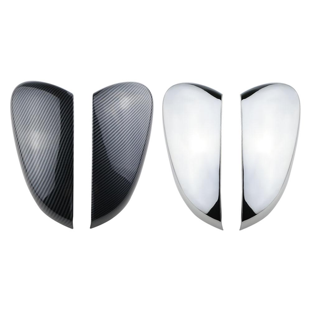 2pcs ABS Chrome Car RearView Mirror Protection Cover Rear View Mirror Covers for Peugeot 2008 E2008 2020-2024 Accessories