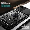 For Xiaomi Redmi 12 13C 4G Camera Shockproof Armor Case Redmi Note 10 10S 11 11S 12 13 Pro X5 X6  Car Magnetic Holder Ring Cover