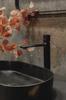 LAVEO Tores tall standing washbasin tap, matt black