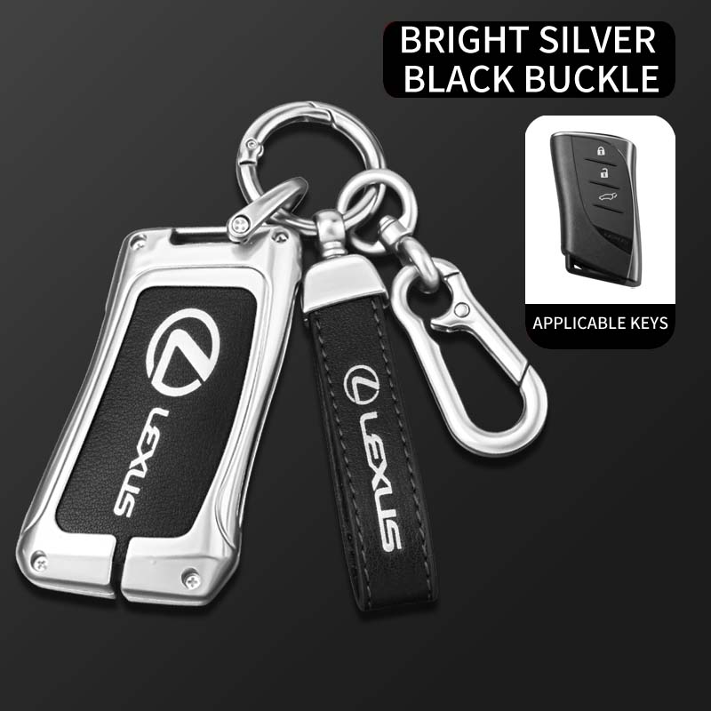 DJSZ3 Zinc Alloy Car Key Case Fob Cover Shell for Lexus UX200 UX250h ES200 ES300h ES350 US200 US260h 2018 2019 Protector Accessories