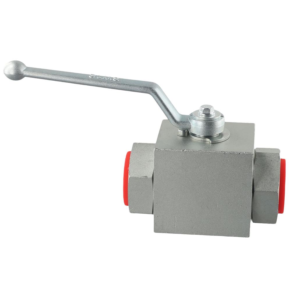 Manual Ball Valve G1 Hydraulic Carbon Steel 2 Way Shut Off Valve High Pressure Suitable for Industrial Fluid Control