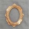 Vintage Gold Frames, 5 Pack Baroque Style Resin Picture Frames, 5 Shapes for Crafts Decorating