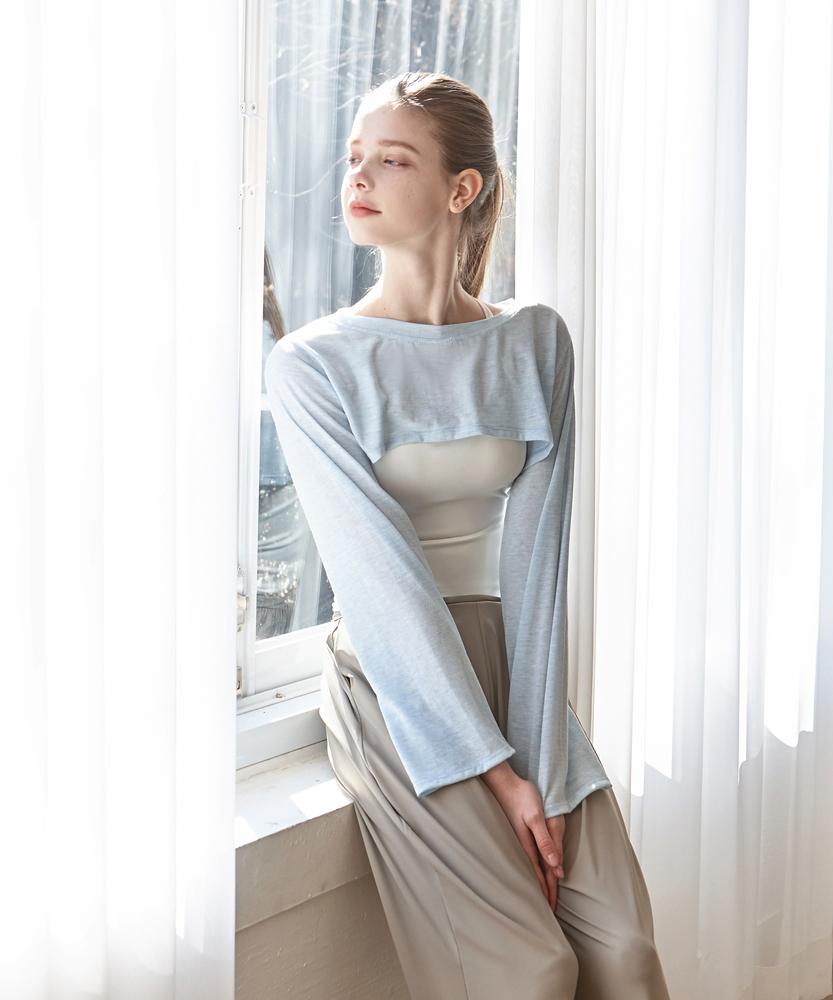 Debiweeo Chloé High-Top Crop Top Devi-T0055-Sky