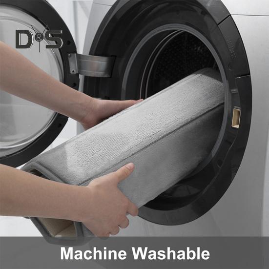 Doormat Oblong Shape Anti-slip Strong Water Absorption Thickened Memory Foam Foot Drying Indoor Entrance Door Mat Living Room Kitchen Bathroom