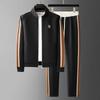Spring Autumn Fashion Embroidered Men's Sports and Leisure Jacket Pants 2-pc Set Youth Street Party Men Sets
