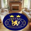 Chelsea F.C Print Round Rug, Washable Floor Carpet, For Entryway Dorm Laundry Room Office Study, Home Decor Birthday Christmas Gift