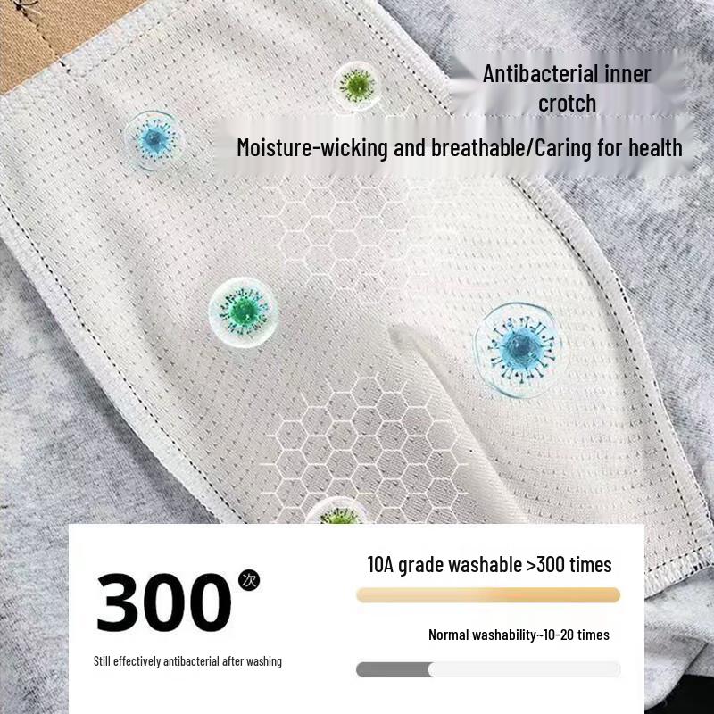 Men's Butterfly Print Modal Cotton Boxer Briefs 3-Pack