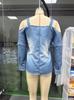 2026 Women's One-Shoulder Strap Long Sleeve Top for Spring, Summer, and Autumn