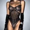 Sexy Underwear Mesh Yarn Fish Bone Seam Drill Body Sculpting Sexy High Quality Three