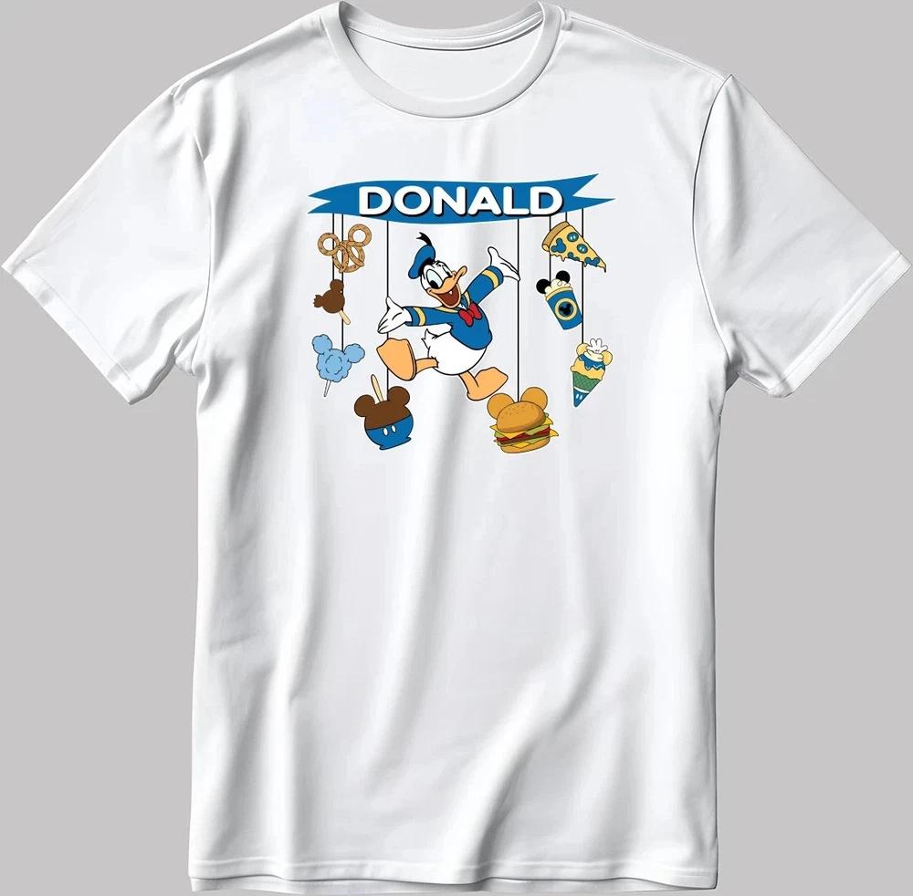 Cute Donald Duck Food And Beverage TShirt Size S4xl S