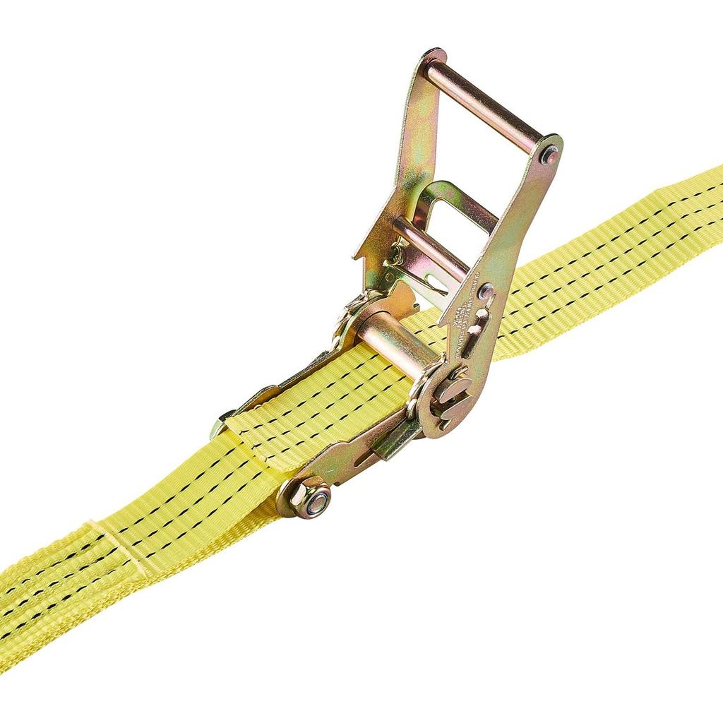 Ratchet Straps, 38.1 mm x 3 m, Heavy Duty Tie Down Straps with Double J Hook, 3000 kg Break Strength, Carry Bag, Tie Down Ratcheting for Moving,