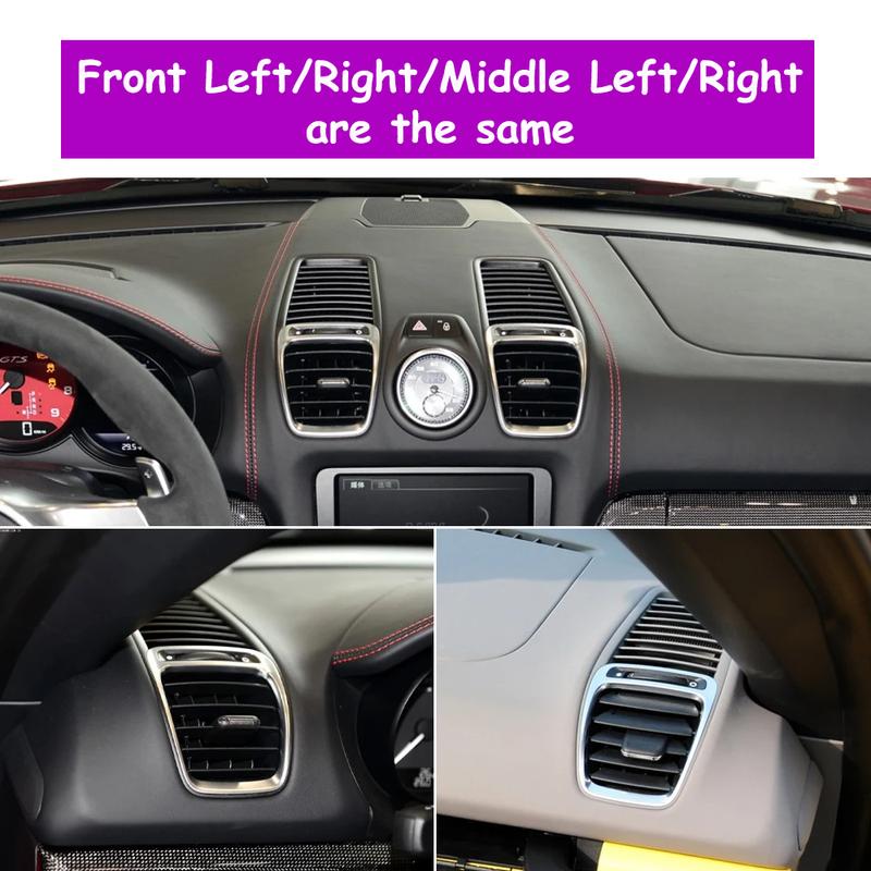 Boxster Cayman 981 Interior Car Front Dash Air Conditioner Outlet AC Vent Grille Cover Panel For Porsche 2012-2016 98155213104
