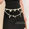 Seaside Vacation Style Pearl Shell Conch Tassel Waist Chain, Casual Vacation Style, Unique Belt Accessory with a High-end Feel