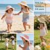 Baby Girl Cap 43-53cm 0-6 Years Children Panama Hat Lace Baby Hat Summer Straw Bow Beach Baby Sun Hats and Caps for Kids 1PC