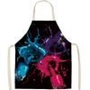 Nail Polish Flax Bib Apron Adult Women Men For Kitchen 65X53Cm Finger Manicure Tech Painting Nail Products