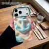 Phone Case: 2D flat design suitable for iPhone 18 17 16 15 14 13 Pro protective case, ocean anchor, perfect Christmas and Halloween holiday gift
