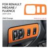 For Renault Fluence Megane 3 RS 2009 2010 2011 2012 2013 2014 2015 Top Suede Trim LHD RHD Sticker Car Headlight Button