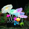 9pcs/set Aquarium Fluorescent Artificial Plants Simulation Aquatic Water Grass Fish Tank Landscaping Decoration