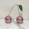 Creative Cherry Disco Balls Cute Cherry Desktop Ornament Crafts Mirror Glass Balls  Gift