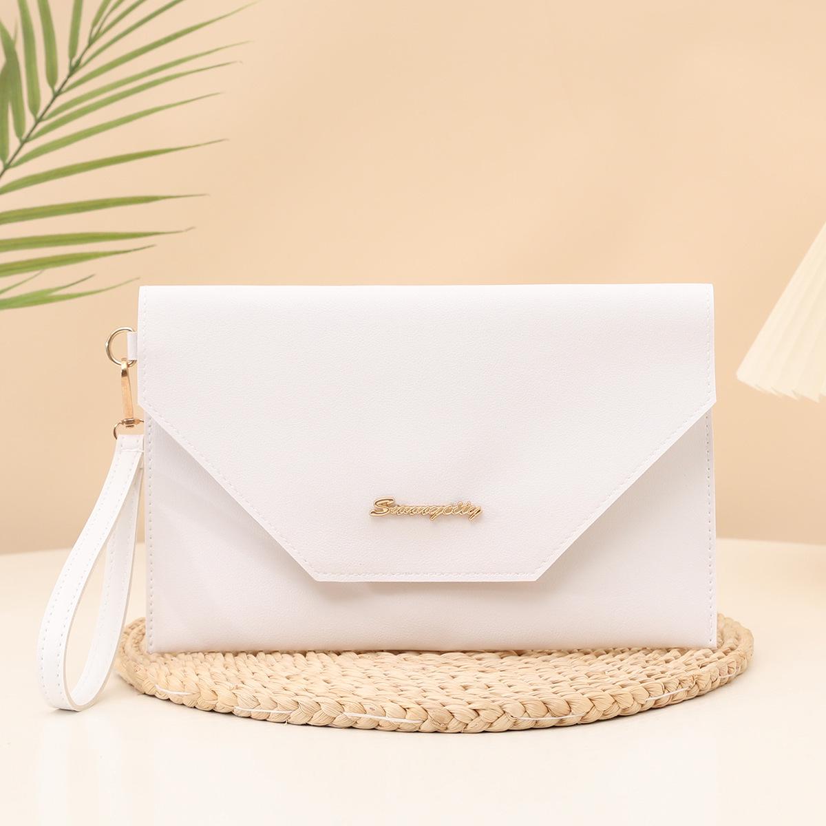 Женский модный клатч Осень 2025 Универсальная ручная подмышечная плечевая или кроссбоди сумка-конверт 26116 белый 769₽