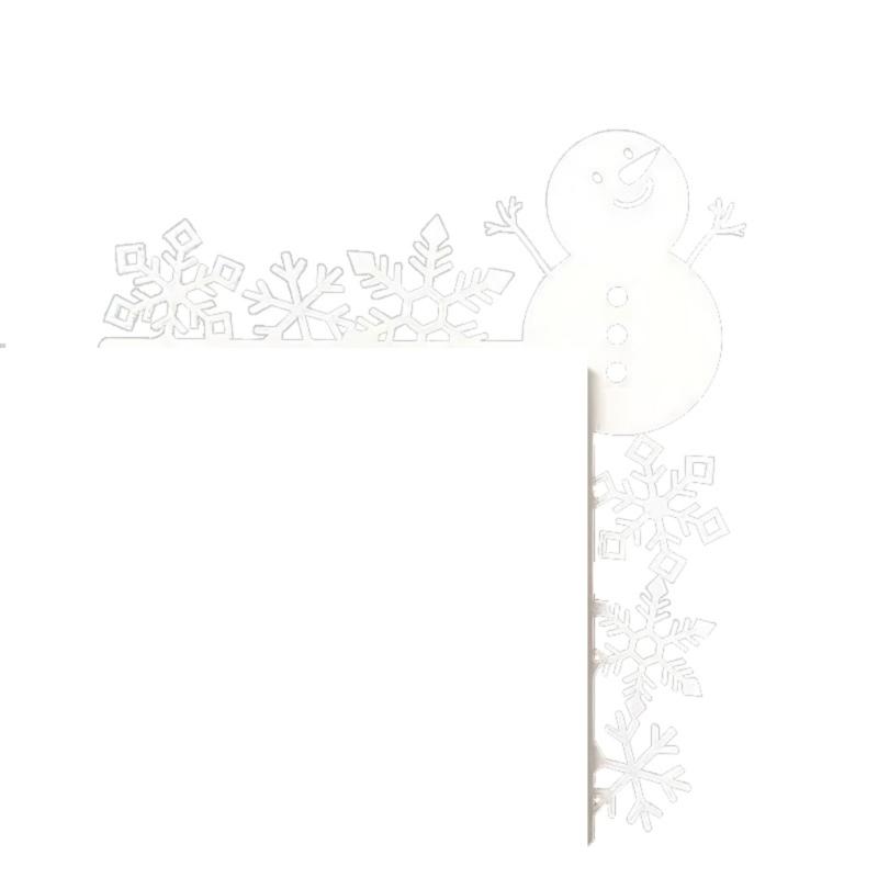 Фестивальные металлические навершия на двери Разные стили Металлические рождественские угловые украшения для дверей Привлекательные для рождественских праздничных украшений