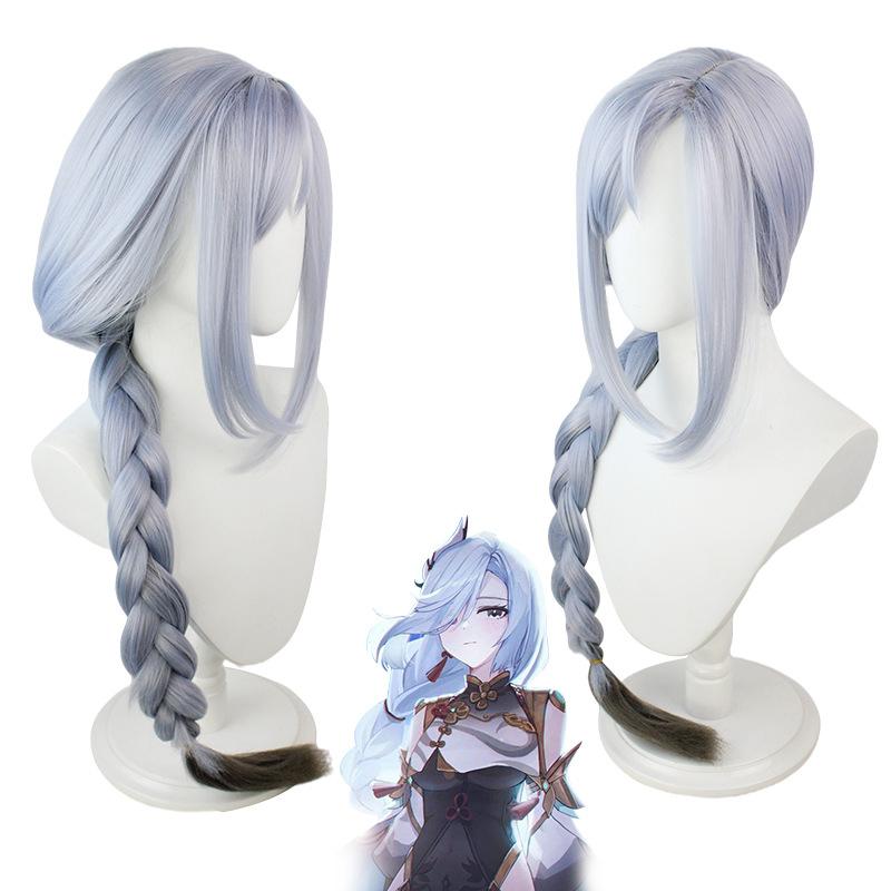Hra Shenhe Cosplay Kostým Kombinéza Paruka Shen He Battle Suits Anime oblečení Kostým