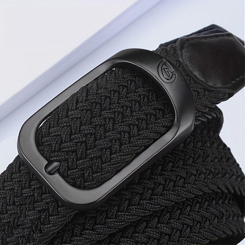 Men's Belt Casual Woven Elastic Belt Outdoor Sports Women's Belt No Need for Punching Climbing Work Belt For Men Women Fashion
