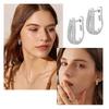 925 Silver Earrings For Women Hypoallergenic Lightweight Hoops Cubic Zirconia Huggie Jewelry Gifts Dainty Everyday Wear