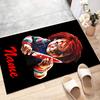 Custom Chucky Mat Personalized Name, Polyester Washable Indoor Entryway Rug, Gift for Christmas, Easter, Thanksgiving Day