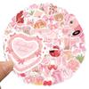 50Pcs Cartoon PVC Sticker Water Resistant Aesthetic Sticker for Water Bottle Scrapbooking Journal Laptop Guitar Luggage