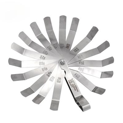 16pcs/set Gauge Gauge Stainless Steel High Precision Monolithic Valve Gauge Thickness Gauge 127-0.508 MM Measurement