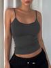 2025 Euro-American Women's Backless Solid Camisole Vest - Slim & Sexy Base Layer Outerwear