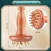 Sandalwood Air-Cushion Meridian Massage Brush for Abdominal and Liver Stimulation