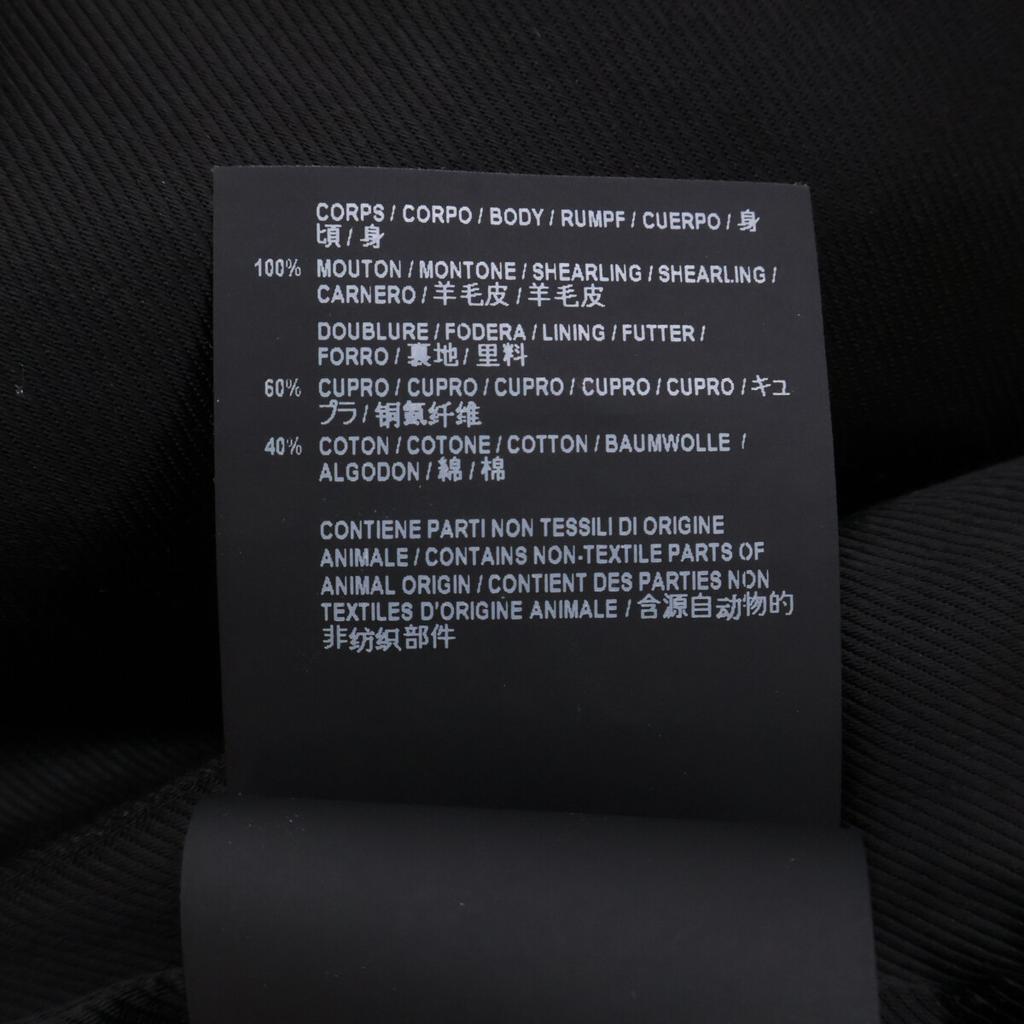 Saint Laurent Paris [Excellent Condition/Domestically Authorized] 524686 Y7SJ2 Mouton Shearling Center Vent Chesterfield Jacket Coat 46 blackUsed