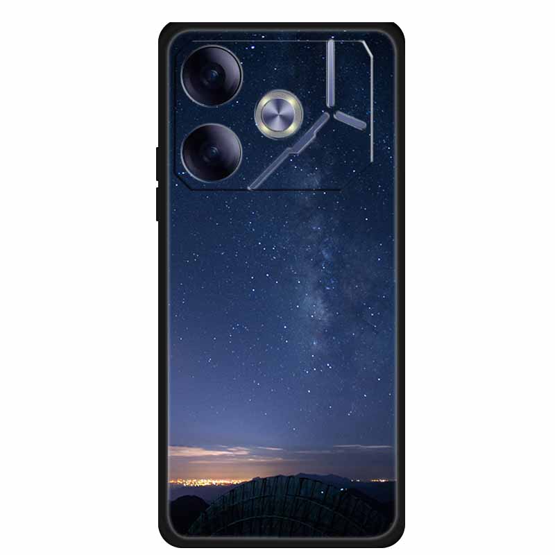 Phone Case For Tecno Pova 6 Back Cover Case Shockproof Black Silicone Soft Funda For Tecno Pova 6 Case Pova6 6.78" Capas Coque